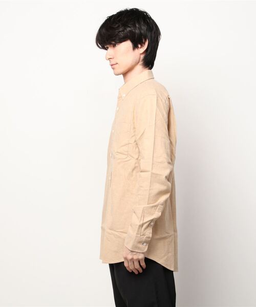 GIORDANO（ジョルダーノ）の「バスケットウィーブ長袖フランネルシャツ（シャツ/ブラウス・メンズ・カーキ/ブラック系その他7/ブラウン/ネイビー・X-LARGE/MEDIUM/LARGE/SMALL/XX-LARGE）」の5枚目の写真