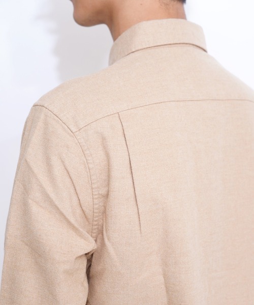 GIORDANO（ジョルダーノ）の「バスケットウィーブ長袖フランネルシャツ（シャツ/ブラウス・メンズ・カーキ/ブラック系その他7/ブラウン/ネイビー・X-LARGE/MEDIUM/LARGE/SMALL/XX-LARGE）」の19枚目の写真