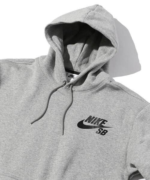 NIKE SB（ナイキエスビー）の「WEB限定 NIKE/ナイキ ナイキ SB アイコン プルオーバー スケートボードパーカー（パーカー・メンズ・グレー/ブラック・SMALL/MEDIUM/X-LARGE/XX-LARGE/LARGE）」の5枚目の写真