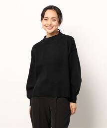 earth music&ecology | スウェットライクハイネックニット ＊(ニット/セーター)