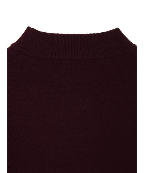 earth music&ecology（アースミュージックアンドエコロジー）の「スウェットライクハイネックニット ＊（ニット/セーター・レディース・ブラック/アイボリー/ボルドー/マスタード・FREE）」の12枚目の写真