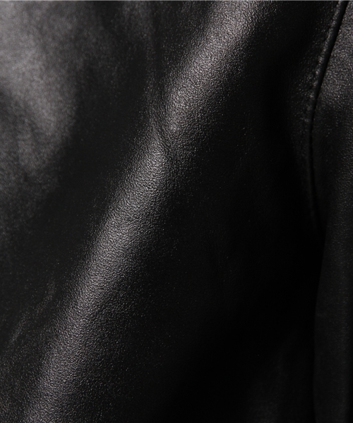 OUTLET（アウトレット）の「【Ciaopanic】レザーシングルライダース（ライダースジャケット・メンズ・グレー/ブラック/ネイビー/ブルー・MEDIUM/SMALL/LARGE）」の14枚目の写真