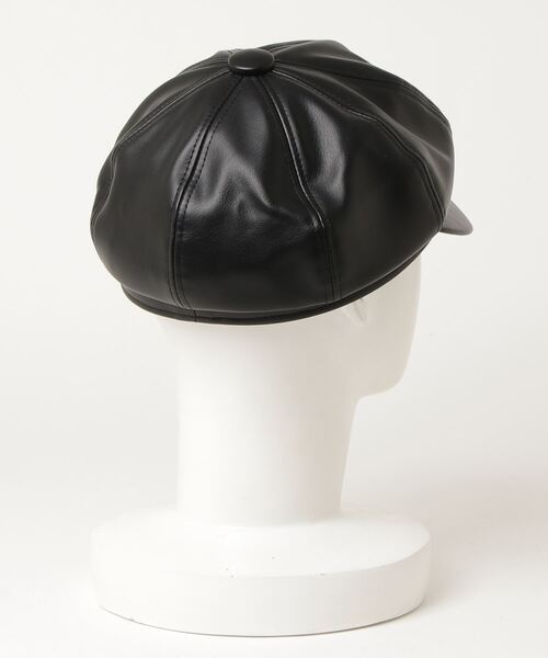 WC（ダブル シー）の「フェイクレザーキャスケット（キャスケット・レディース・ブラック・FREE）」の2枚目の写真