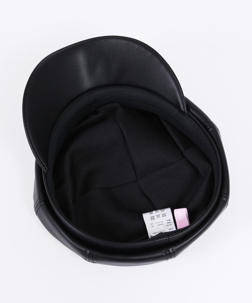 WC（ダブル シー）の「フェイクレザーキャスケット（キャスケット・レディース・ブラック・FREE）」の8枚目の写真