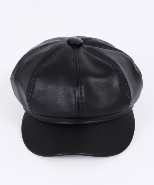 WC（ダブル シー）の「フェイクレザーキャスケット（キャスケット・レディース・ブラック・FREE）」の4枚目の写真