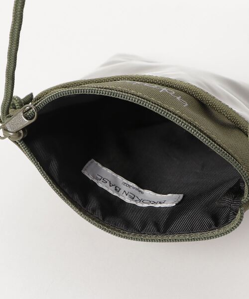 BROKEN BASE(ブロークンベース)の「ネックショルダーポーチ(ショルダーバッグ・メンズ・ブラック/カーキ・フリー)」の5枚目の写真