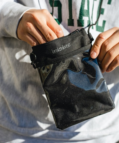 BROKEN BASE(ブロークンベース)の「ネックショルダーポーチ(ショルダーバッグ・メンズ・ブラック/カーキ・フリー)」の14枚目の写真