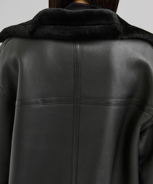 city(シティ)の「【CITY】スペインメリノジップムートン(ムートンコート・レディース・ブラック・1/2)」の16枚目の写真
