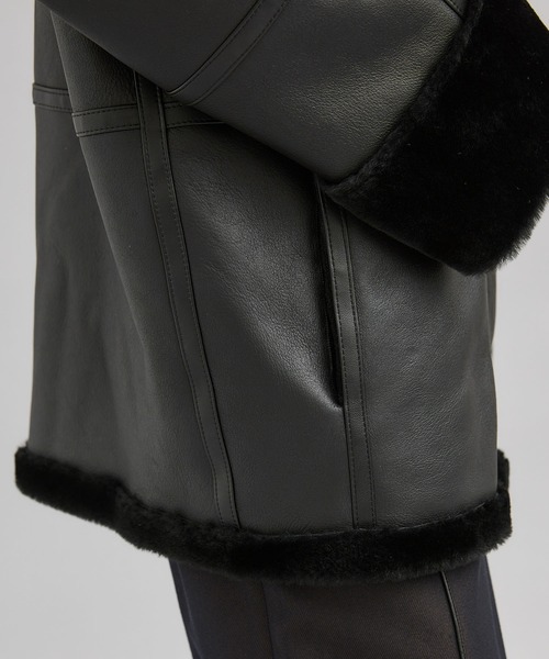 city(シティ)の「【CITY】スペインメリノジップムートン(ムートンコート・レディース・ブラック・1/2)」の18枚目の写真