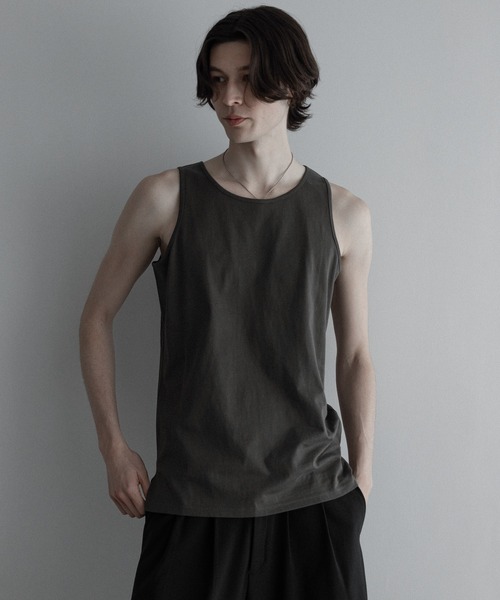 remer（リメール）の「《好きな着丈を選べる》Royal cotton tank top / ロイヤルコットンタンクトップ（タンクトップ・メンズ・ホワイト/ブラック/オリーブ・SMALL/MEDIUM/LARGE/X-LARGE）」の13枚目の写真