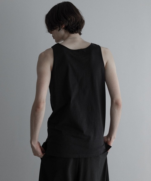 remer（リメール）の「《好きな着丈を選べる》Royal cotton tank top / ロイヤルコットンタンクトップ（タンクトップ・メンズ・ホワイト/ブラック/オリーブ・SMALL/MEDIUM/LARGE/X-LARGE）」の10枚目の写真