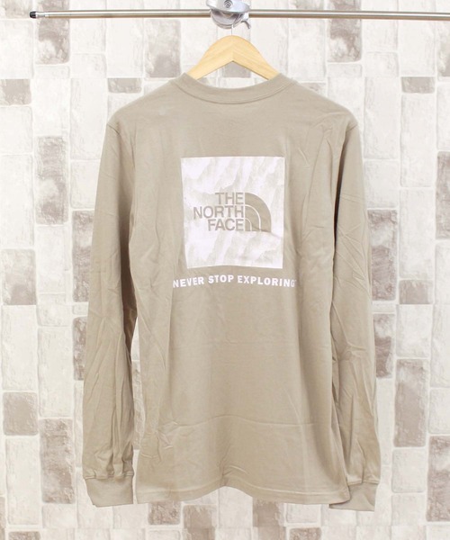THE NORTH FACE（ザノースフェイス）の「スクエアBOXバックプリントロングTシャツ L/S BOX NSE TEE（Tシャツ/カットソー・メンズ・ベージュ/ホワイト系その他3/ホワイト系その他2/ブラック系その他5/ブラック系その他6/ホワイト系その他4/グレー・S/M/L/XL）」の7枚目の写真
