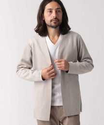 【22年春モデル】スウェード調カットオフカーディガン