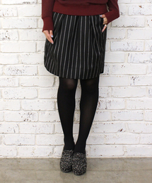 mystic | ストライプ裾ラウンドスカート(スカート)