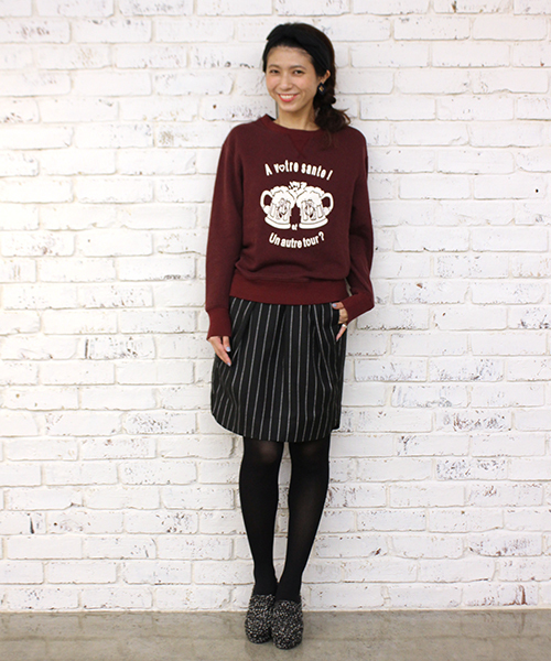 mystic(ミスティック)の「ストライプ裾ラウンドスカート(スカート・レディース・グレー/ネイビー/ブラック・2/1)」の13枚目の写真