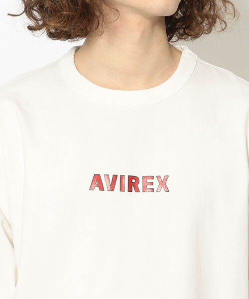AVIREX(アヴィレックス)の「長袖 Tシャツ メガ ロゴ / LONG SLEEVE T-SHIRT MEGA LOGO / アヴィレックス / AVIREX(Tシャツ/カットソー・メンズ・パープル/ブラック/ホワイト/グリーン/サックスブルー・MEDIUM/LARGE/X-LARGE/XX-LARGE)」の18枚目の写真