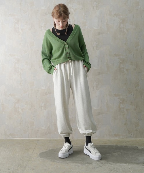 Lull（ルル）の「【Lull / ルル】アメスリリブタンク（タンクトップ・レディース・ブラック/ホワイト/ベージュ・ONESIZE）」の12枚目の写真