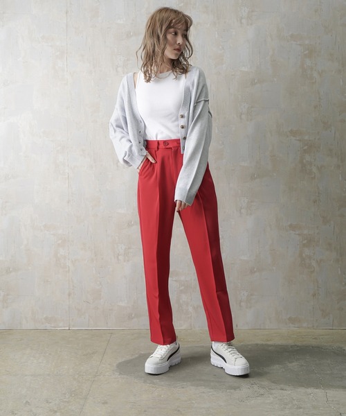 Lull（ルル）の「【Lull / ルル】アメスリリブタンク（タンクトップ・レディース・ブラック/ホワイト/ベージュ・ONESIZE）」の14枚目の写真