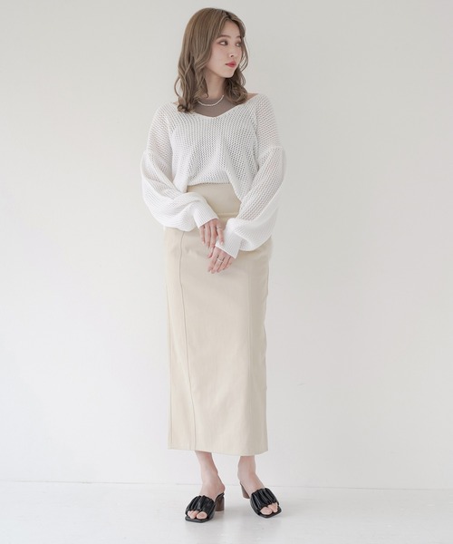 Lull（ルル）の「【Lull / ルル】アメスリリブタンク（タンクトップ・レディース・ブラック/ホワイト/ベージュ・ONESIZE）」の21枚目の写真