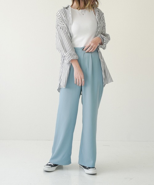 Lull（ルル）の「【Lull / ルル】アメスリリブタンク（タンクトップ・レディース・ブラック/ホワイト/ベージュ・ONESIZE）」の9枚目の写真