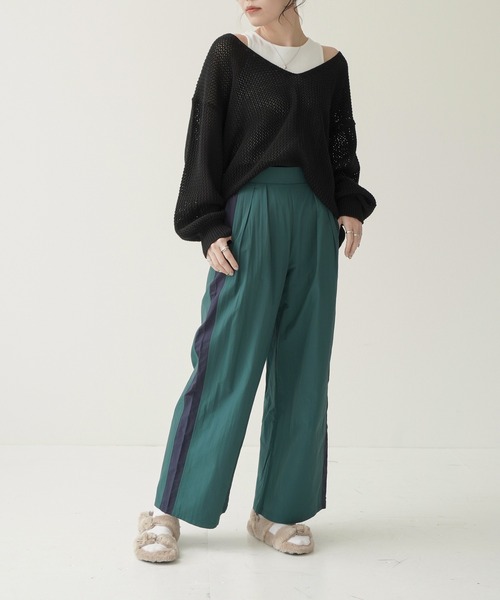 Lull（ルル）の「【Lull / ルル】アメスリリブタンク（タンクトップ・レディース・ブラック/ホワイト/ベージュ・ONESIZE）」の8枚目の写真