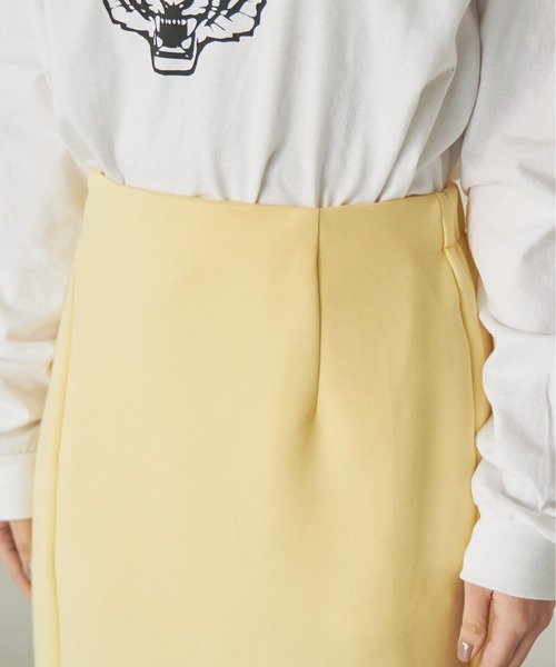 ANGIE（アンジー）の「ダンボールタイトロングスカート（スカート・レディース・ブラック/ライトグレー/イエロー・FREE）」の10枚目の写真