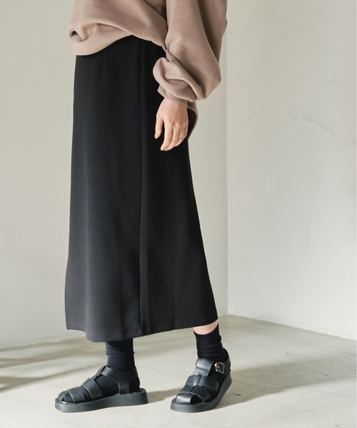 ANGIE（アンジー）の「ダンボールタイトロングスカート（スカート・レディース・ブラック/ライトグレー/イエロー・FREE）」の17枚目の写真