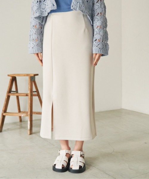 ANGIE（アンジー）の「ダンボールタイトロングスカート（スカート・レディース・ブラック/ライトグレー/イエロー・FREE）」の20枚目の写真