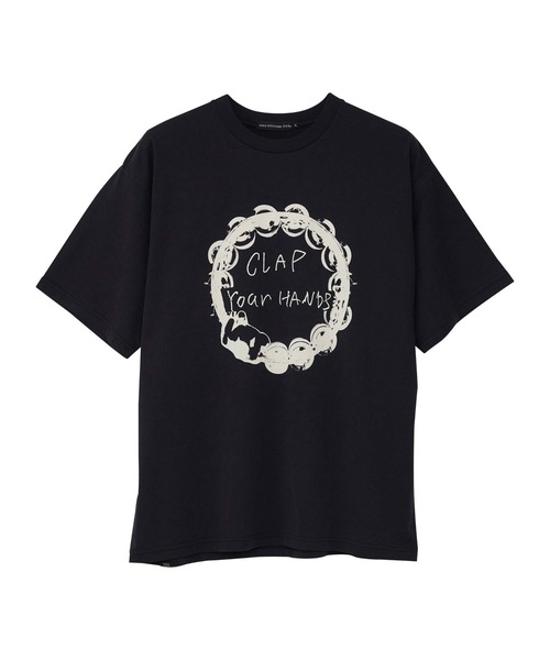 HYSTERIC GLAMOUR（ヒステリックグラマー）の「CLAP YOUR HANDS Tシャツ（Tシャツ/カットソー・メンズ・ホワイト/ブラック・SMALL/MEDIUM/LARGE/X-LARGE）」の2枚目の写真