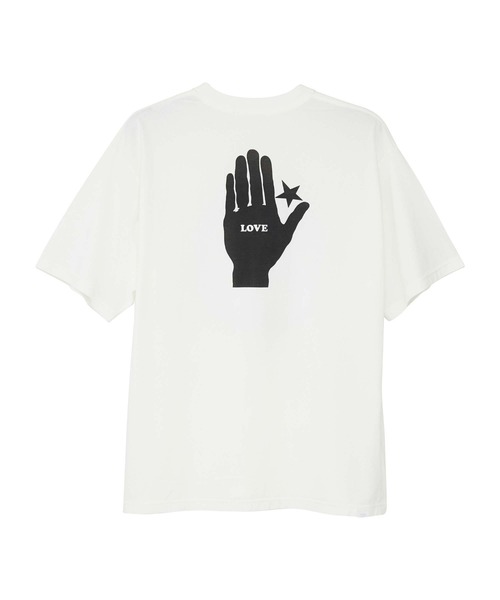 HYSTERIC GLAMOUR（ヒステリックグラマー）の「CLAP YOUR HANDS Tシャツ（Tシャツ/カットソー・メンズ・ホワイト/ブラック・SMALL/MEDIUM/LARGE/X-LARGE）」の3枚目の写真