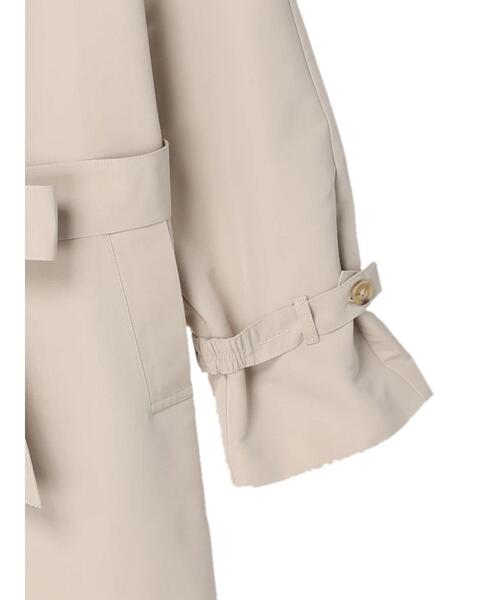 earth music&ecology（アースミュージックアンドエコロジー）の「ビッグカラートレンチコート（トレンチコート・レディース・ブルーグレー/ライトベージュ・FREE）」の12枚目の写真