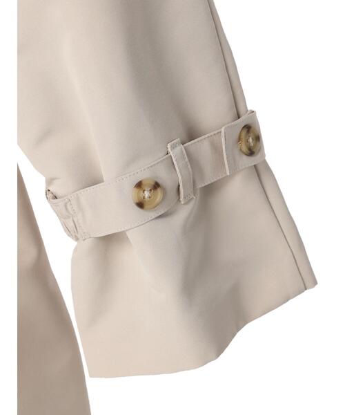 earth music&ecology（アースミュージックアンドエコロジー）の「ビッグカラートレンチコート（トレンチコート・レディース・ブルーグレー/ライトベージュ・FREE）」の7枚目の写真