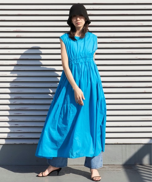 Auntie Rosa Holiday（アンティローザホリデー）の「ボイルサイドティアードワンピース（ワンピース・レディース・ピンク/ブルー/ブラック・FREE）」の3枚目の写真