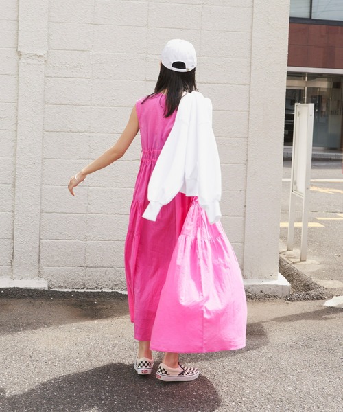 Auntie Rosa Holiday（アンティローザホリデー）の「ボイルサイドティアードワンピース（ワンピース・レディース・ピンク/ブルー/ブラック・FREE）」の10枚目の写真