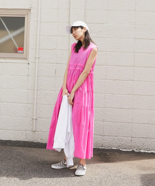 Auntie Rosa Holiday（アンティローザホリデー）の「ボイルサイドティアードワンピース（ワンピース・レディース・ピンク/ブルー/ブラック・FREE）」の11枚目の写真