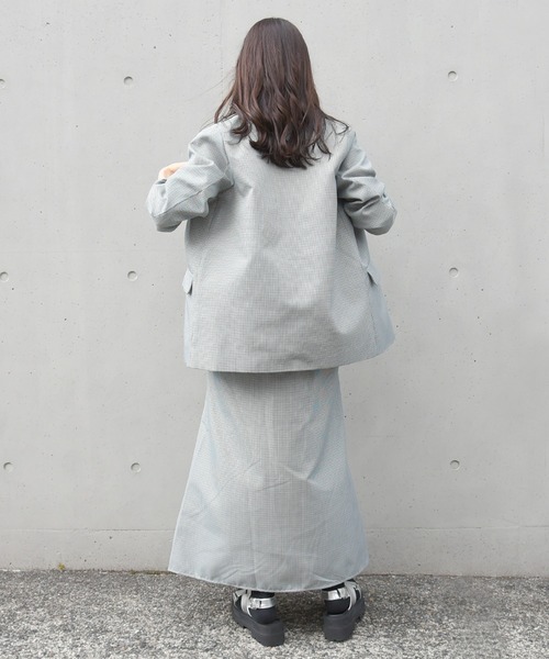 sango（sango）の「チェックベーシックテーラードジャケット（テーラードジャケット・レディース・ブラウン/グレー/グリーン・FREE）」の20枚目の写真