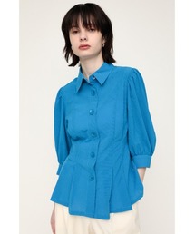 SLY | WAIST TUCK CHECK RIPPLE TOPS ウエスト タック チェック トップス(シャツ/ブラウス)