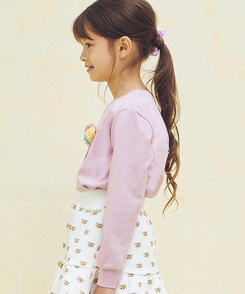 PAUL&JOE(ポールアンドジョー)の「PAUL & JOE(ポール & ジョー) Kids & Junior フラワーネコロンT(Tシャツ/カットソー・キッズ・ホワイト/ラベンダー/ネイビー・140cm/150cm/110cm/120cm/130cm)」の19枚目の写真