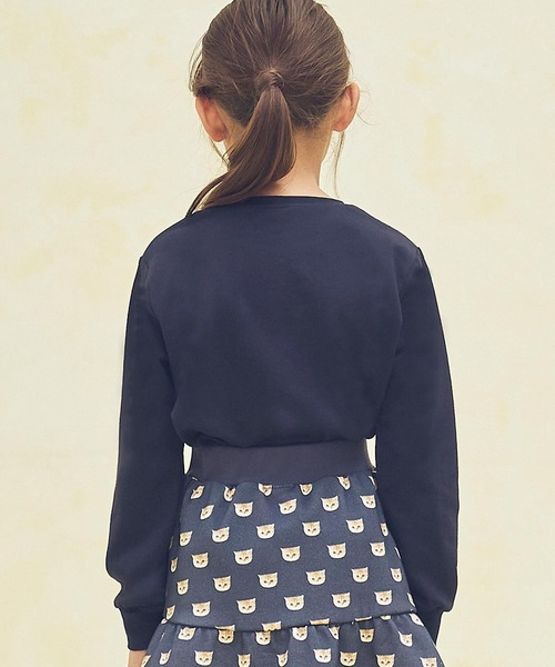 PAUL&JOE(ポールアンドジョー)の「PAUL & JOE(ポール & ジョー) Kids & Junior フラワーネコロンT(Tシャツ/カットソー・キッズ・ホワイト/ラベンダー/ネイビー・140cm/150cm/110cm/120cm/130cm)」の13枚目の写真