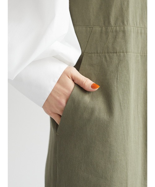 KBF（ケイビーエフ）の「KBF.デザインコンビネゾン（つなぎ/オールインワン・レディース・カーキ/ネイビー・FREE）」の10枚目の写真