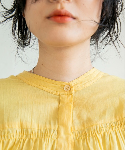 ANGIE（アンジー）の「コットン刺繍レース ボリューム袖ブラウス（シャツ/ブラウス・レディース・イエロー/カーキ/オフホワイト/スミクロ・FREE）」の21枚目の写真