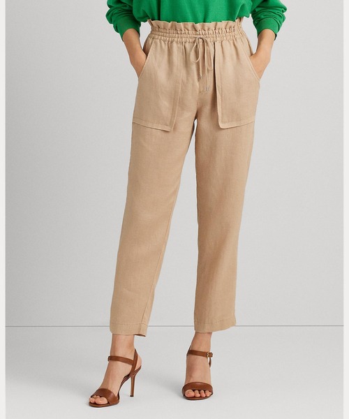 LAUREN RALPH LAUREN(ローレン ラルフ ローレン)の「リネン アンクル パンツ(その他パンツ・レディース・ブラウン系6・2/00/6/4/0)」の3枚目の写真