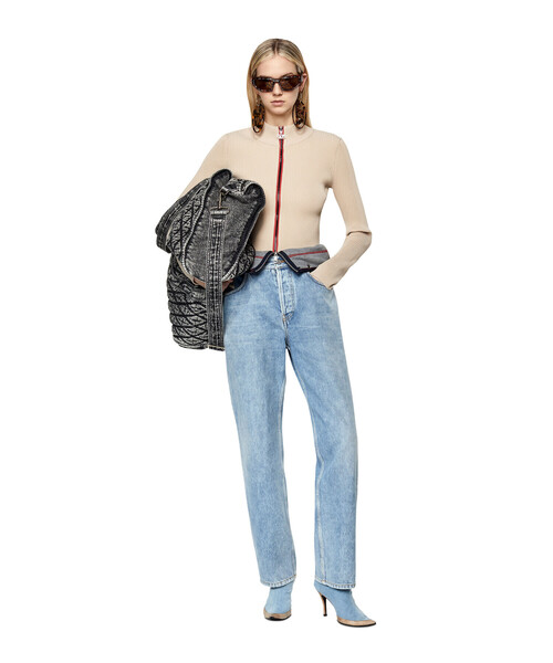 DIESEL（ディーゼル）の「レディース 長袖 ニット カーディガン フロントジップ ライトジャケット（ニット/セーター・レディース・ベージュ/ブラック・MEDIUM/LARGE/SMALL/X-LARGE）」の13枚目の写真