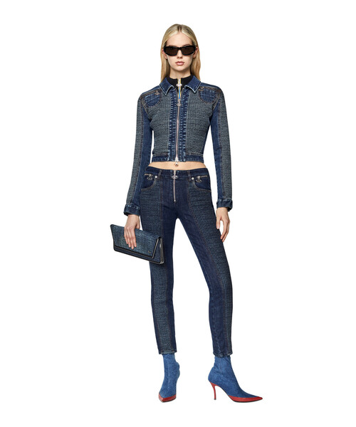 DIESEL（ディーゼル）の「レディース 長袖 ニット カーディガン フロントジップ ライトジャケット（ニット/セーター・レディース・ベージュ/ブラック・MEDIUM/LARGE/SMALL/X-LARGE）」の19枚目の写真