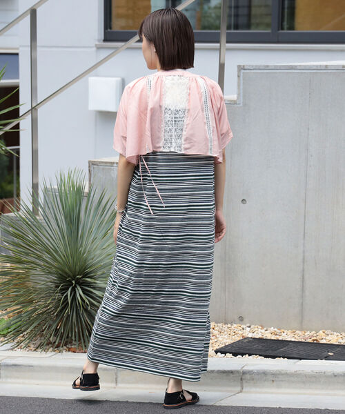 BEAMS BOY（ビームスボーイ）の「BEAMS BOY / ポリエステル サテン レース ボレロ（シャツ/ブラウス・レディース・ミント/ピンク・FREE）」の16枚目の写真