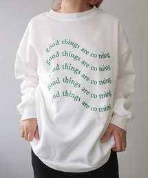 オーバーサイズデザインプリントスウェット culw179