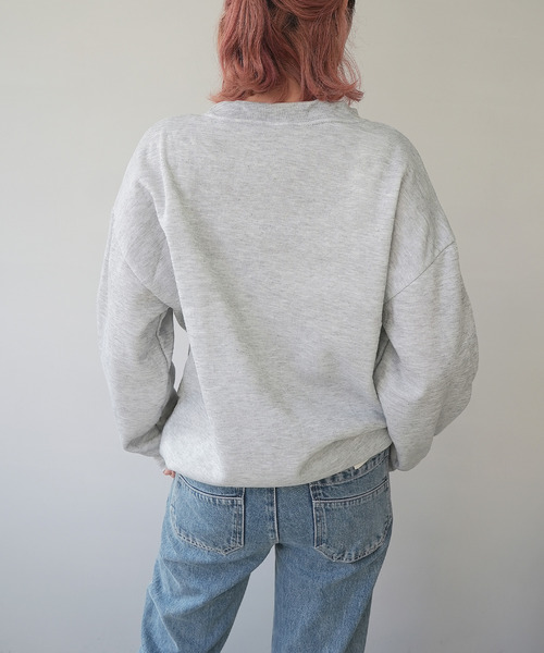 c.u.l（シーユーエル）の「オーバーサイズデザインプリントスウェット culw179（スウェット・レディース・ブラック/ライトグレー/ホワイト・FREE）」の12枚目の写真