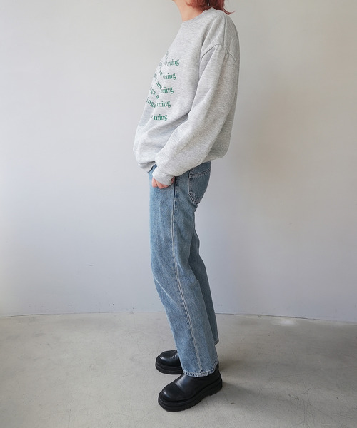 c.u.l（シーユーエル）の「オーバーサイズデザインプリントスウェット culw179（スウェット・レディース・ブラック/ライトグレー/ホワイト・FREE）」の16枚目の写真