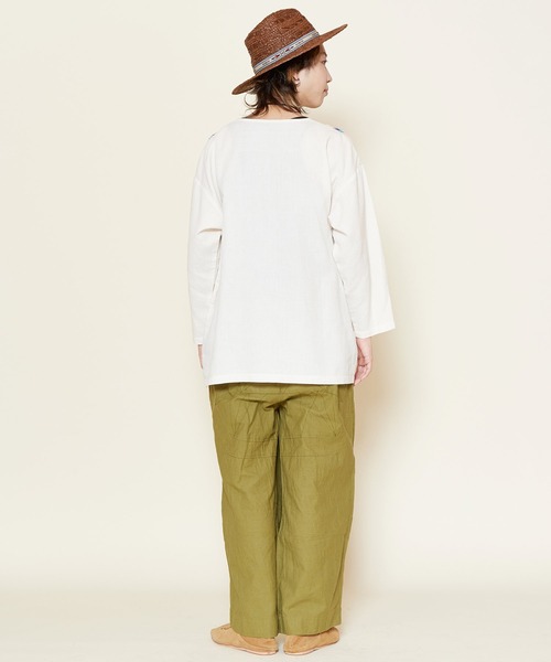 チャイハネ（チャイハネ）の「【チャイハネ】サンダー刺繍MEN'Sトップス（その他トップス・メンズ・ベージュ/パープル/ネイビー/ターコイズブルー/グリーン/マスタード・FREE）」の14枚目の写真