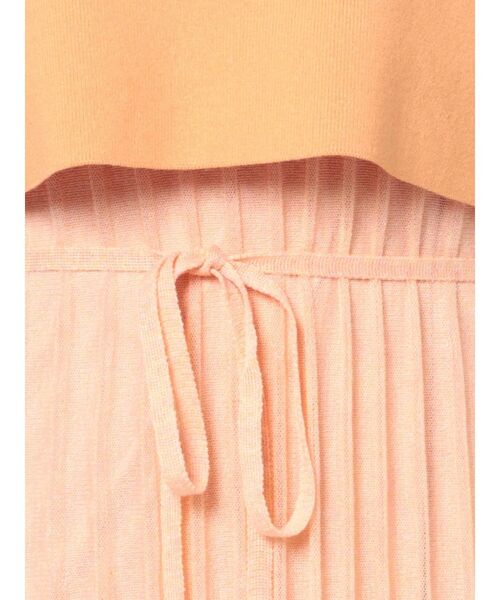 LAGUNAMOON（ラグナムーン）の「ウェーブレインボーニットワンピース（ワンピース・レディース・アイボリー/オレンジ/ベージュ/グリーン・MEDIUM/SMALL）」の12枚目の写真